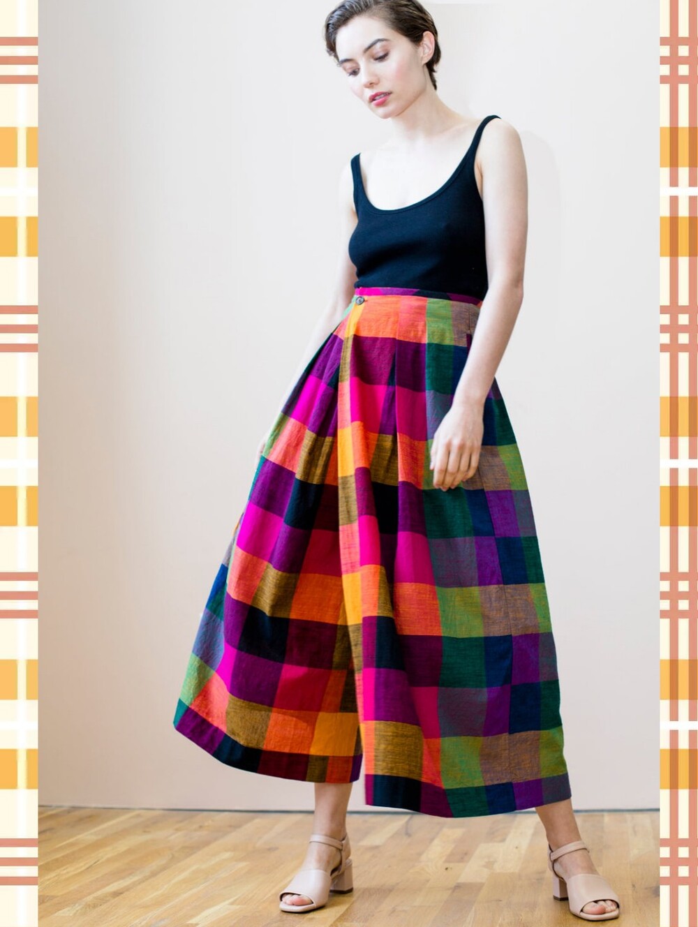 RUJUTA SHETH Frida Pants in Multi Chex